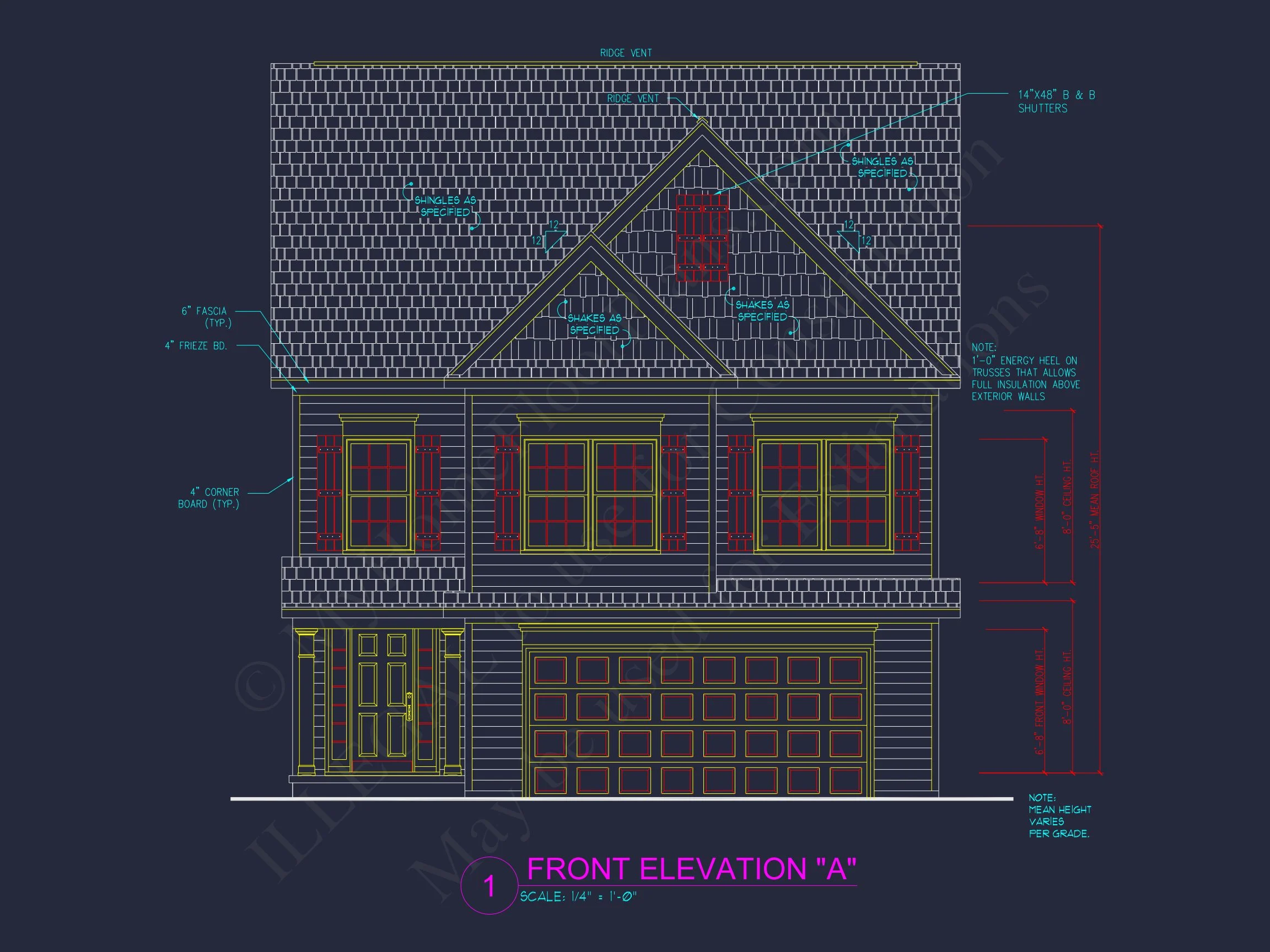 Traditional Craftsman house Plan - CAD Floor Plan & Designs