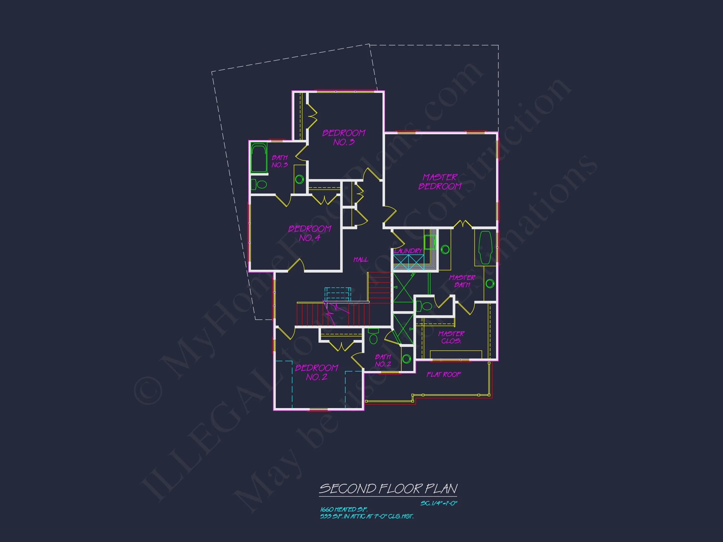 10-1469 HOUSE PLAN - Traditional 2-Story House Plan with 4 Bedrooms & 3 Baths (Blueprint) 15 Traditional 2-Story house Plan with 4 Bedrooms & 3 Baths (Blueprint)