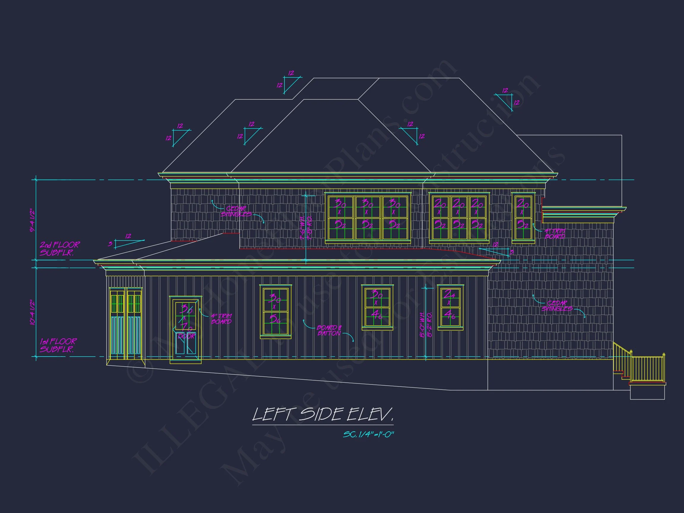 10-1469 HOUSE PLAN - Traditional 2-Story House Plan with 4 Bedrooms & 3 Baths (Blueprint) 9 Traditional 2-Story house Plan with 4 Bedrooms & 3 Baths (Blueprint)