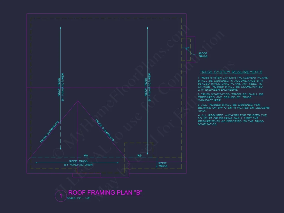 Modern Craftsman house Plan with Open Floor Plan and CAD Designs