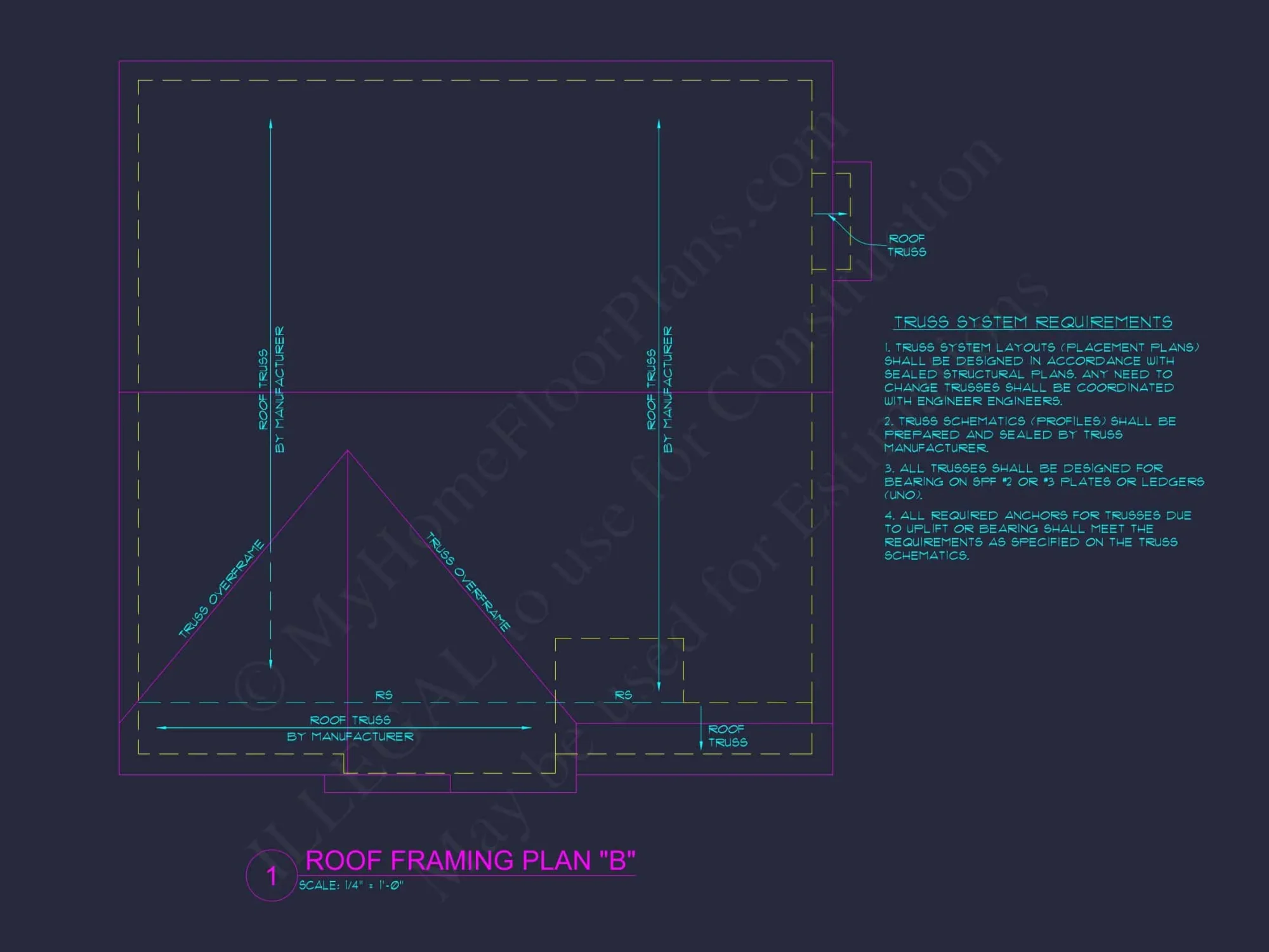 Modern Craftsman house Plan with Open Floor Plan and CAD Designs