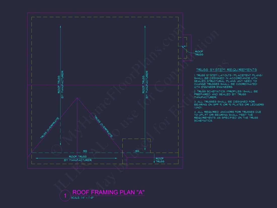 Modern Craftsman house Plan with Open Floor Plan and CAD Designs