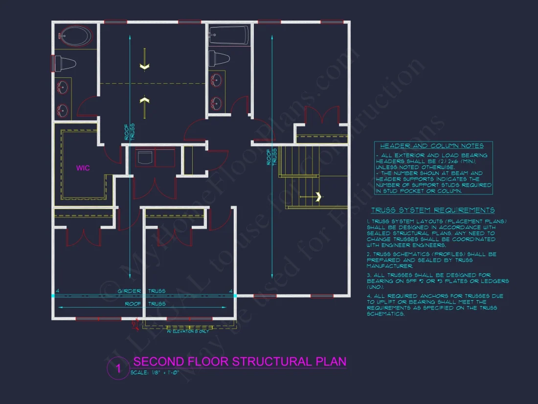 Modern Craftsman house Plan with Open Floor Plan and CAD Designs