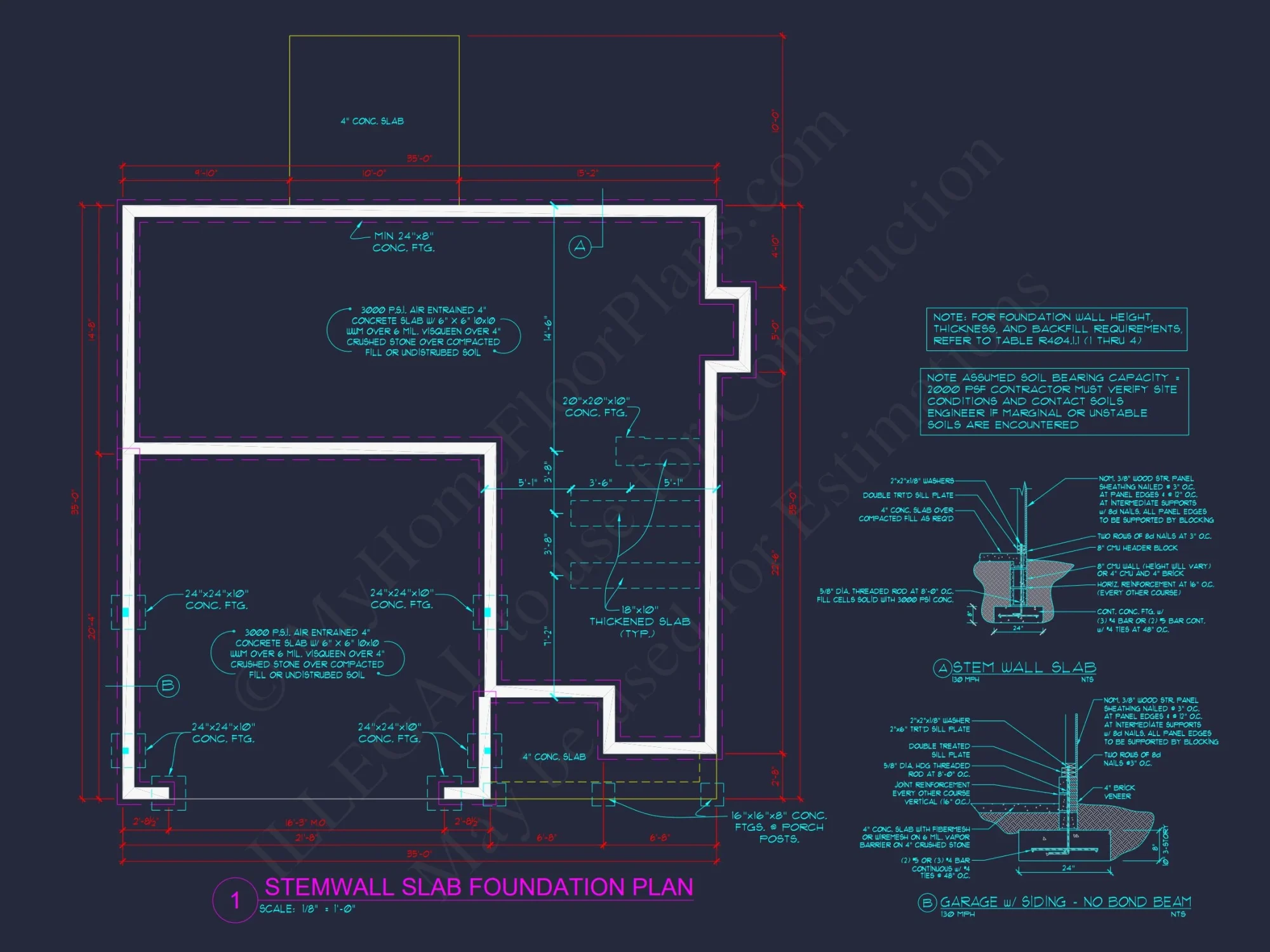Modern Craftsman house Plan with Open Floor Plan and CAD Designs