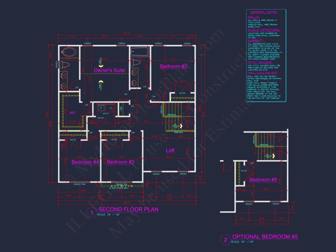 Modern Craftsman house Plan with Open Floor Plan and CAD Designs