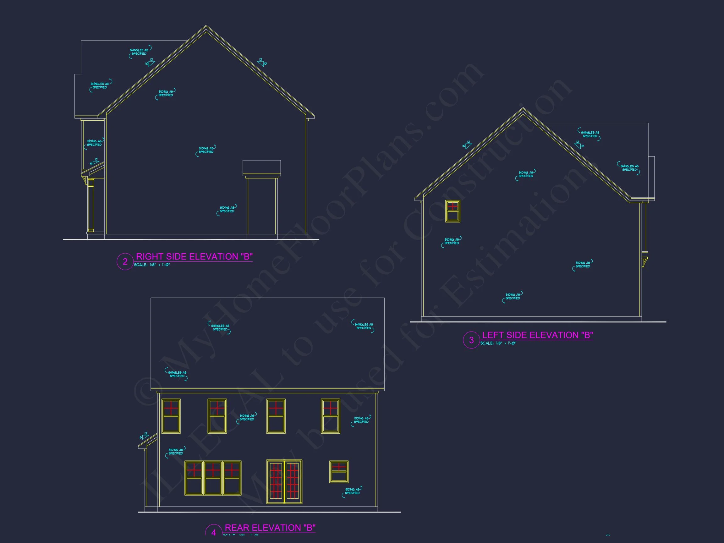 10-1458 HOUSE PLAN - Traditional Craftsman House Plan – 2-Story Home with 4 Bedrooms & Open Layout (2,866 Sq. Ft.) 6 Modern Craftsman house Plan with Open Floor Plan and CAD Designs
