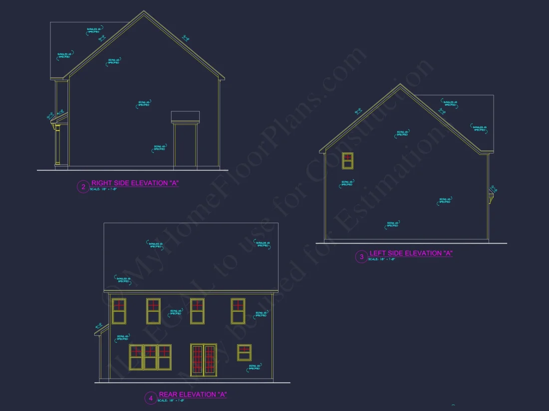 Modern Craftsman house Plan with Open Floor Plan and CAD Designs