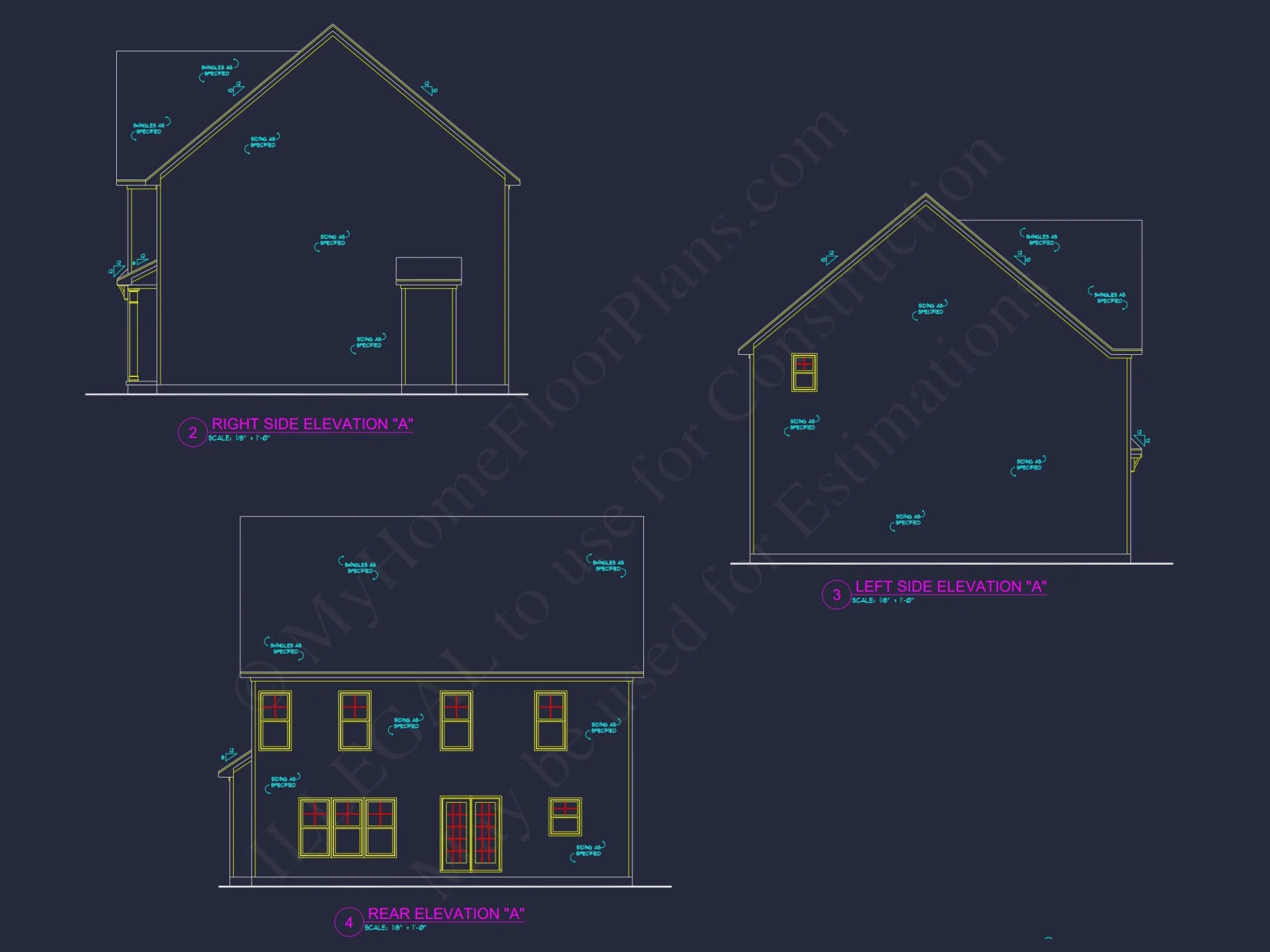Modern Craftsman house Plan with Open Floor Plan and CAD Designs