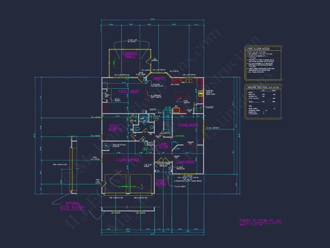 Customizable house Blueprint with CAD Designs and Open Floor Plans