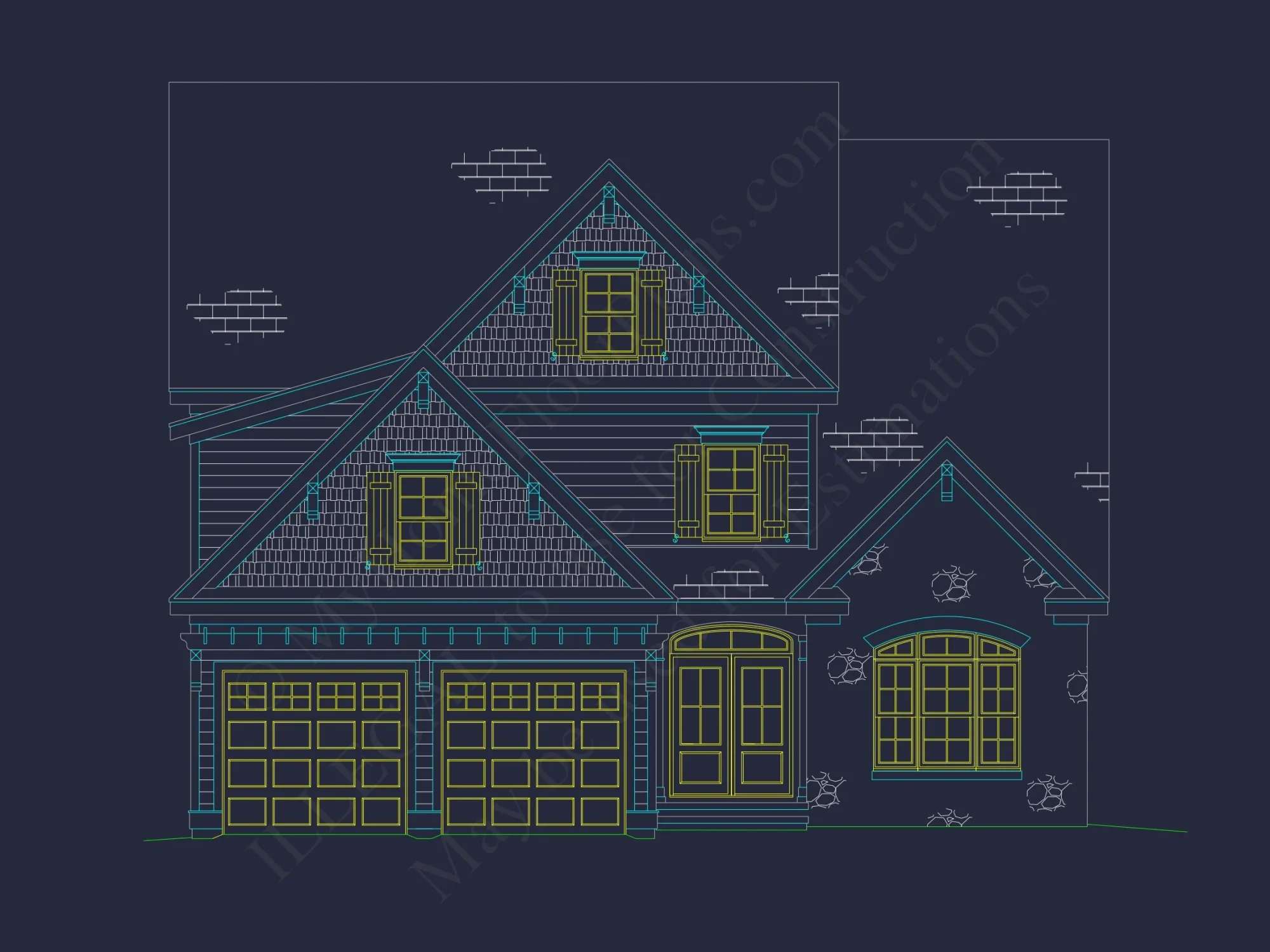 Customizable house Blueprint with CAD Designs and Open Floor Plans