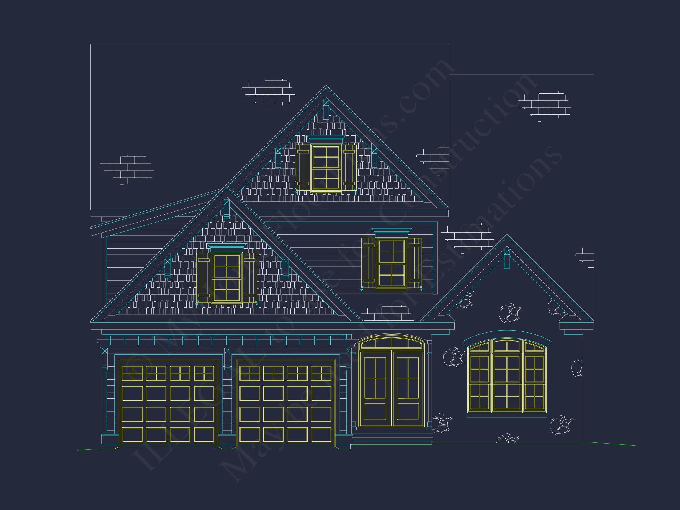 Customizable house Blueprint with CAD Designs and Open Floor Plans