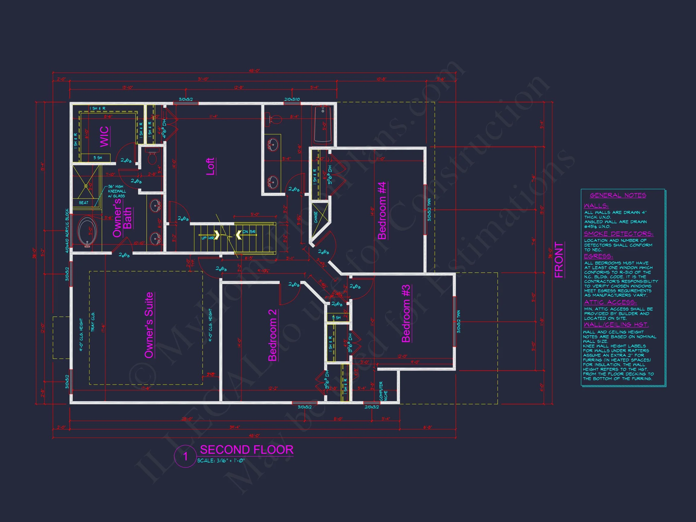 10-1431 HOUSE PLAN - Modern Craftsman 2-Story House Plan – 4 Bed, 2,575 Sq Ft 7 Charming Modern 2-Story house Design