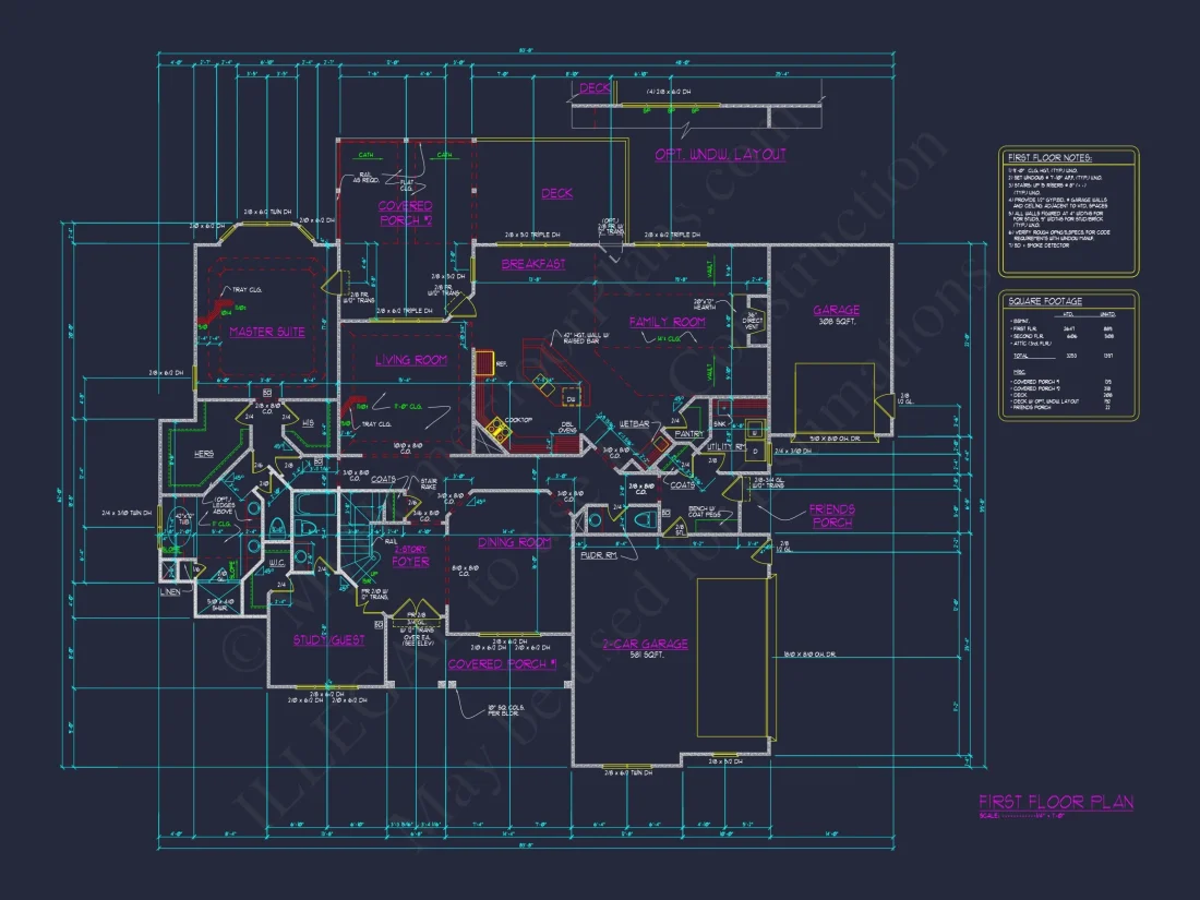 Timeless house Floor Plan with Architectural Blueprint Designs