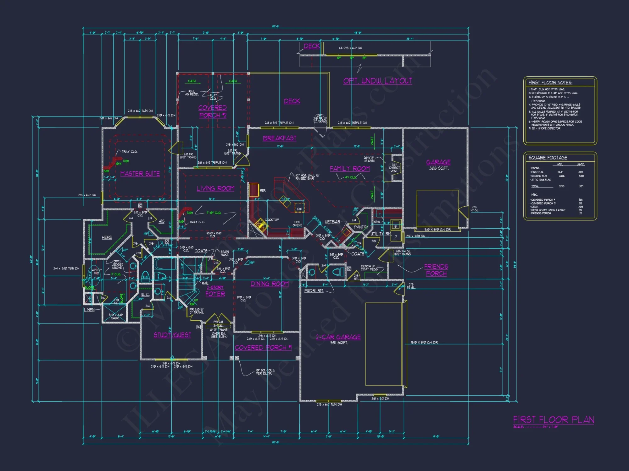 Timeless house Floor Plan with Architectural Blueprint Designs