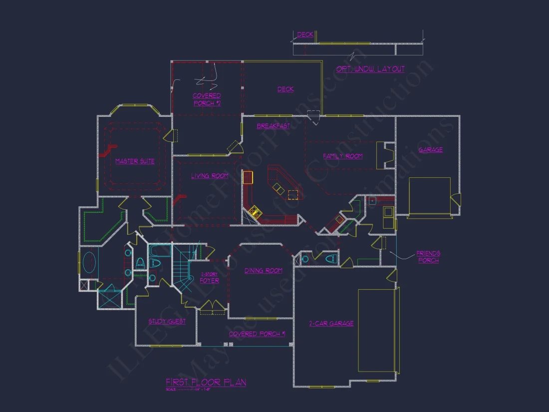 Timeless house Floor Plan with Architectural Blueprint Designs