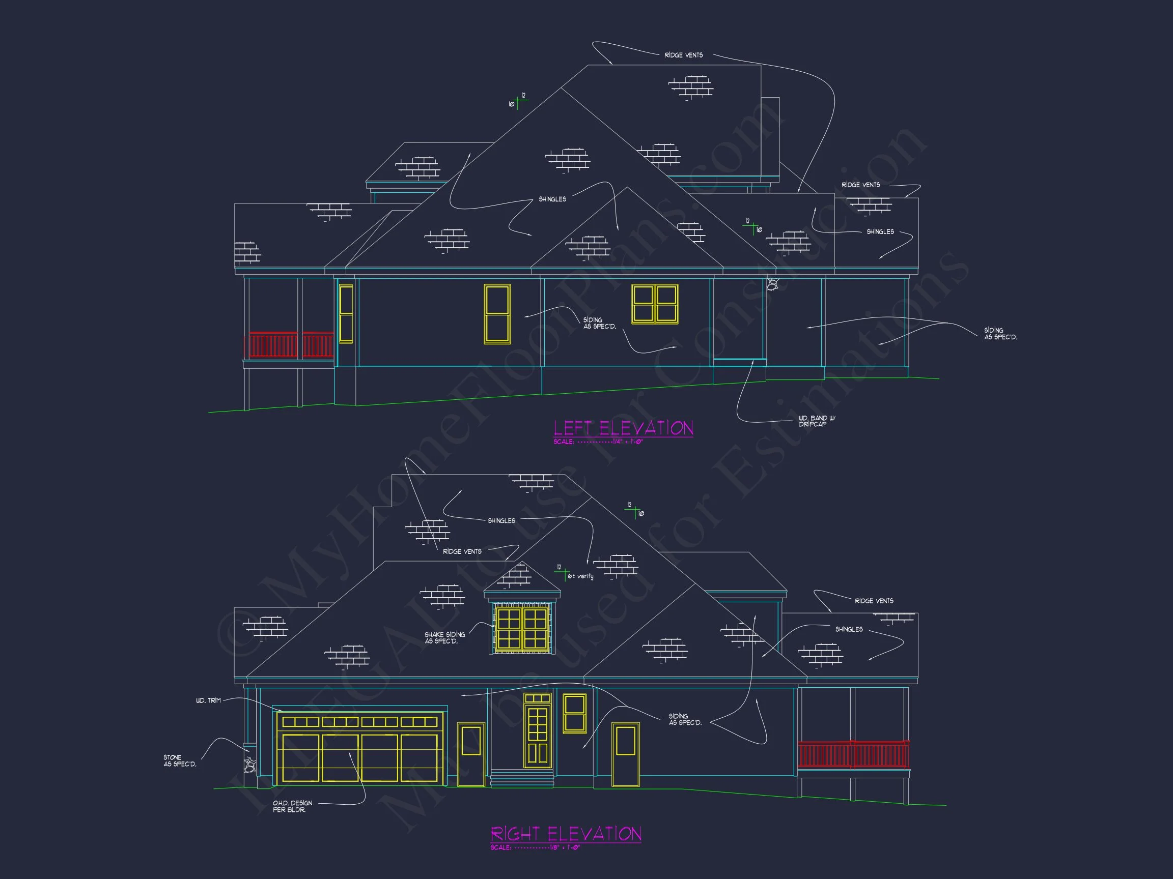 10-1428 HOUSE PLAN - Timeless 1.5-Story Craftsman House Plan – 3,253 Sq Ft, 3 Bed 9 Timeless house Floor Plan with Architectural Blueprint Designs