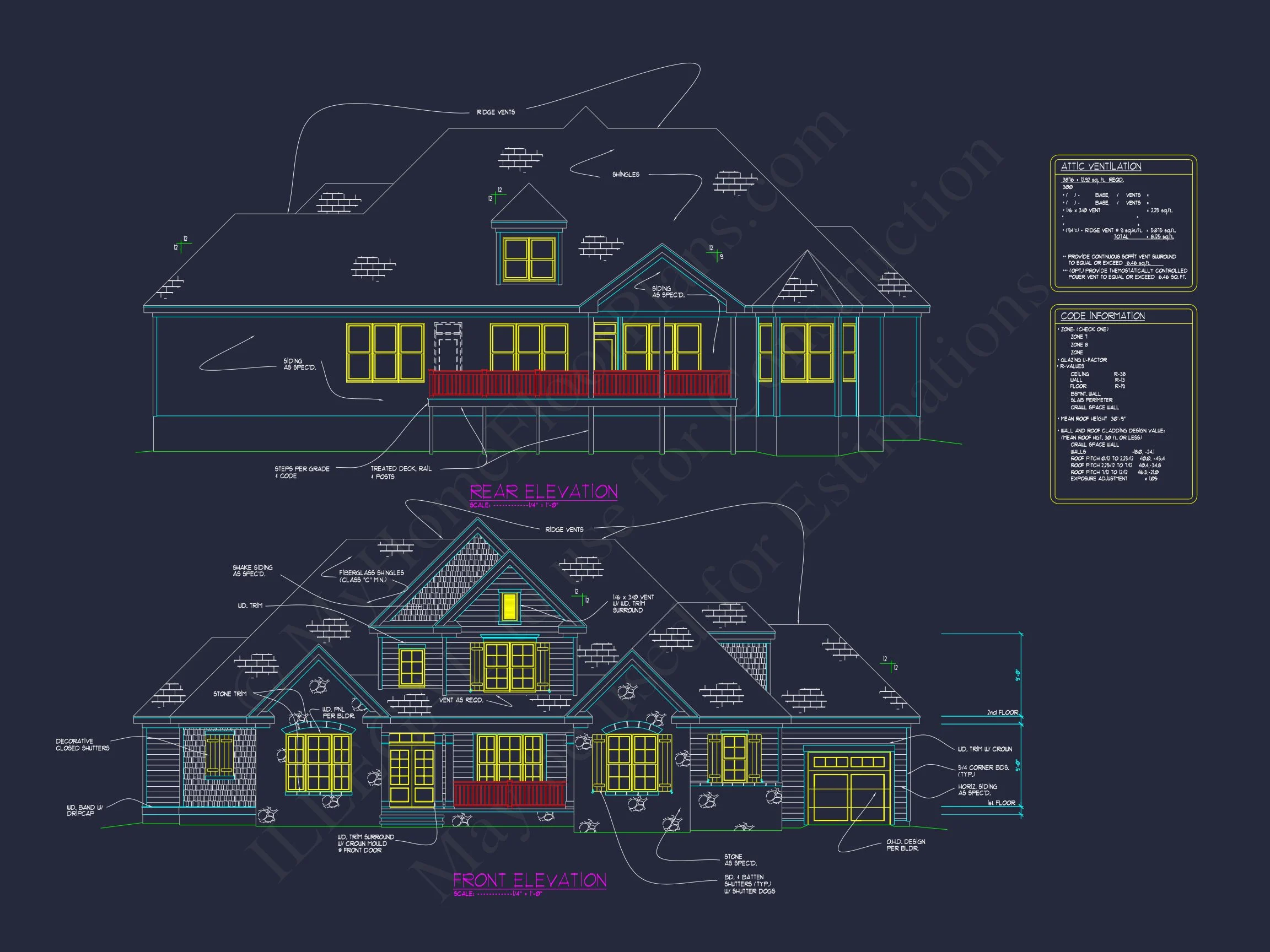 10-1428 HOUSE PLAN - Timeless 1.5-Story Craftsman House Plan – 3,253 Sq Ft, 3 Bed 8 Timeless house Floor Plan with Architectural Blueprint Designs