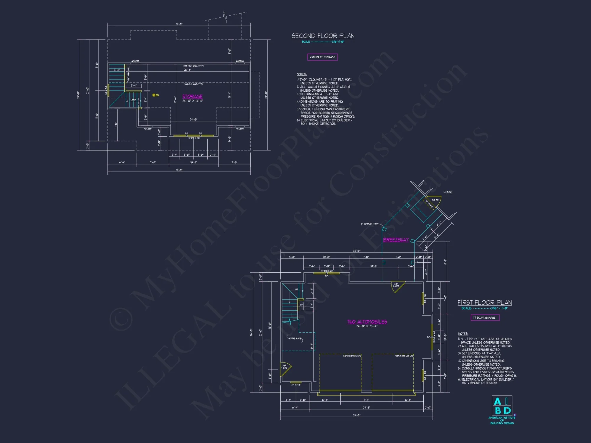 Floor Plan, Blueprint for Builders
