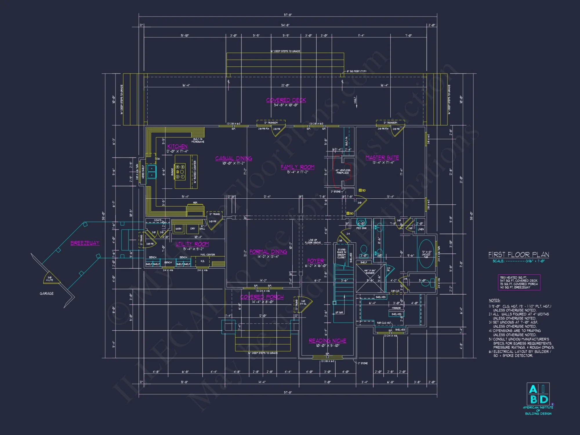 Craftsman house Plan