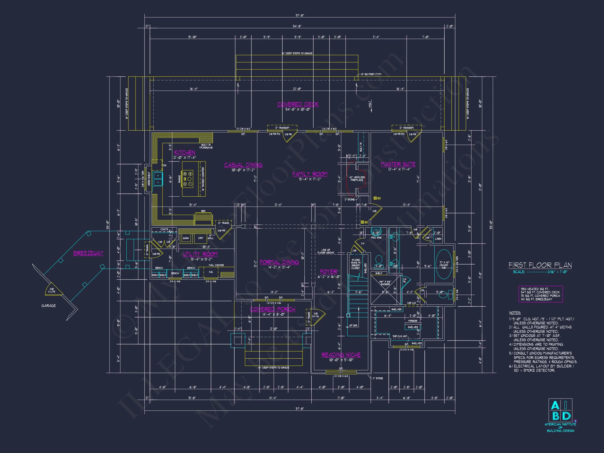 10-1400 HOUSE PLAN - Modern Farmhouse Plan – 3 Beds, 3.5 Baths, 3,134 Sq Ft 8 Craftsman house Plan