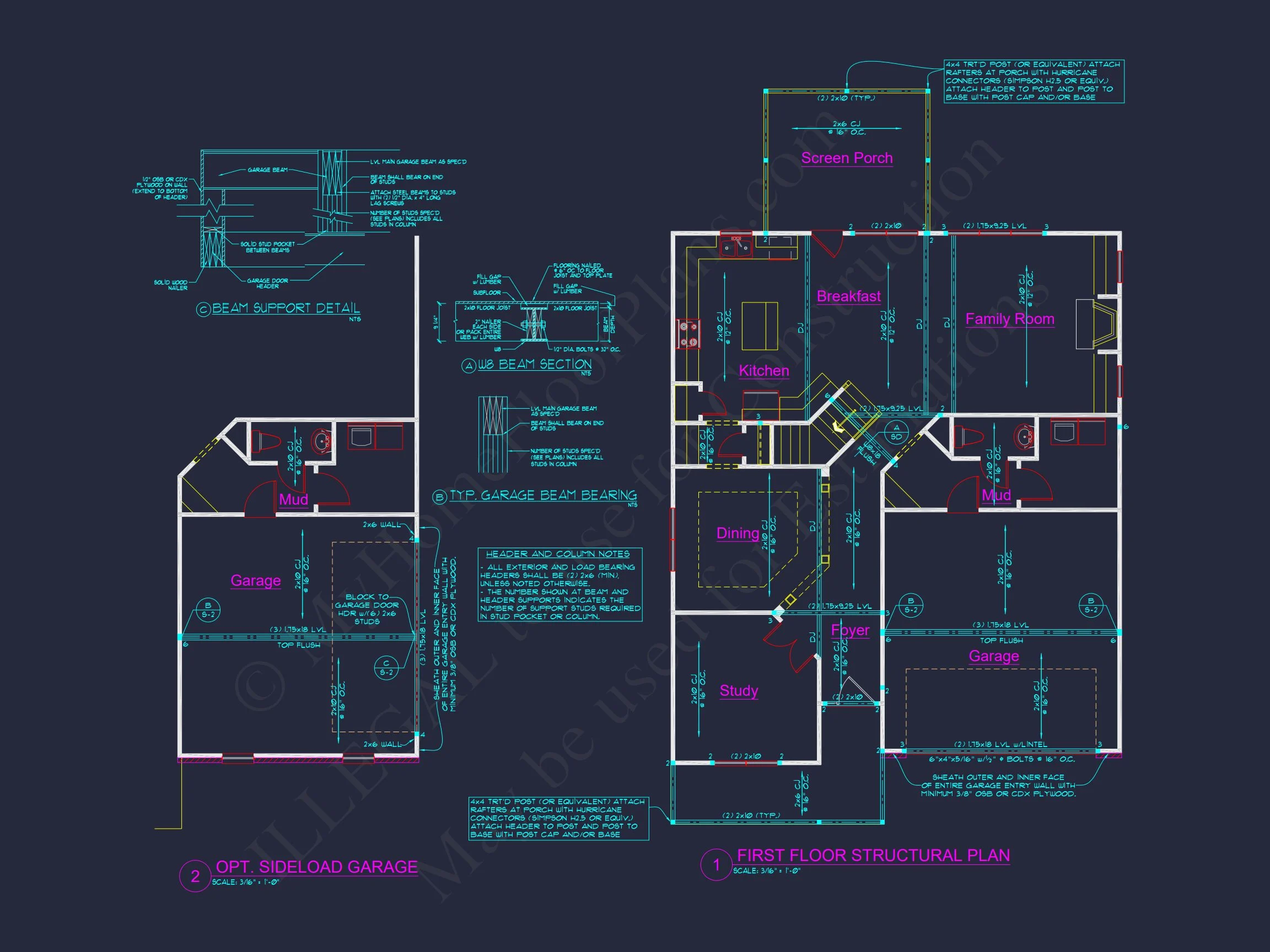 Modern Craftsman house Plan: Floor Plans, CAD & Designs