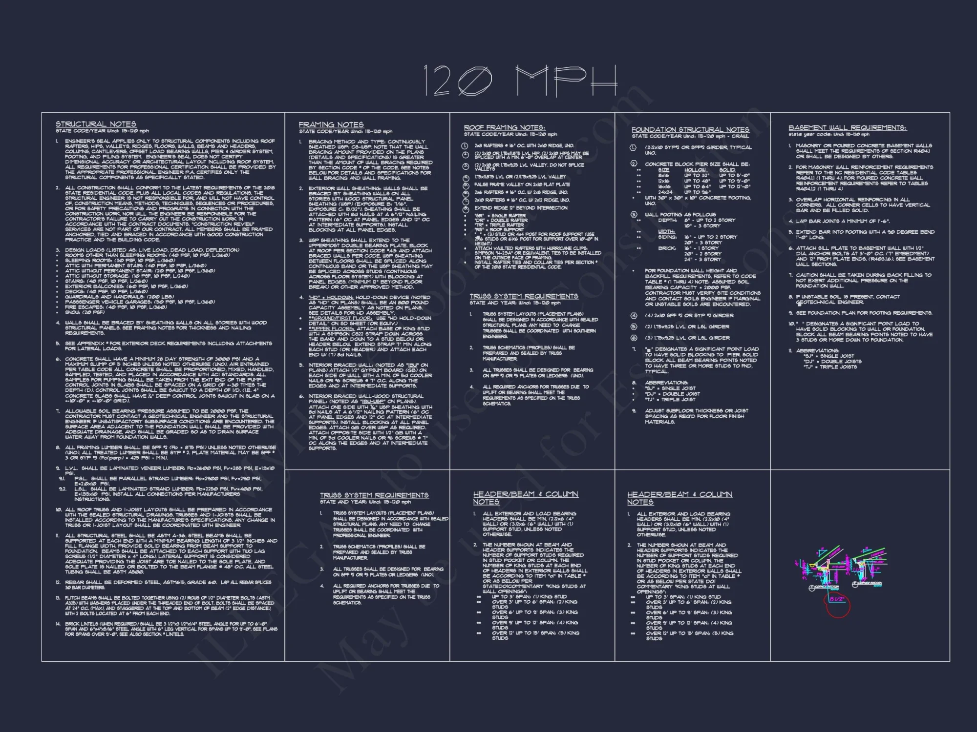 Traditional Farmhouse house Plan w/Basement & Garage - 6, 341 SqFt