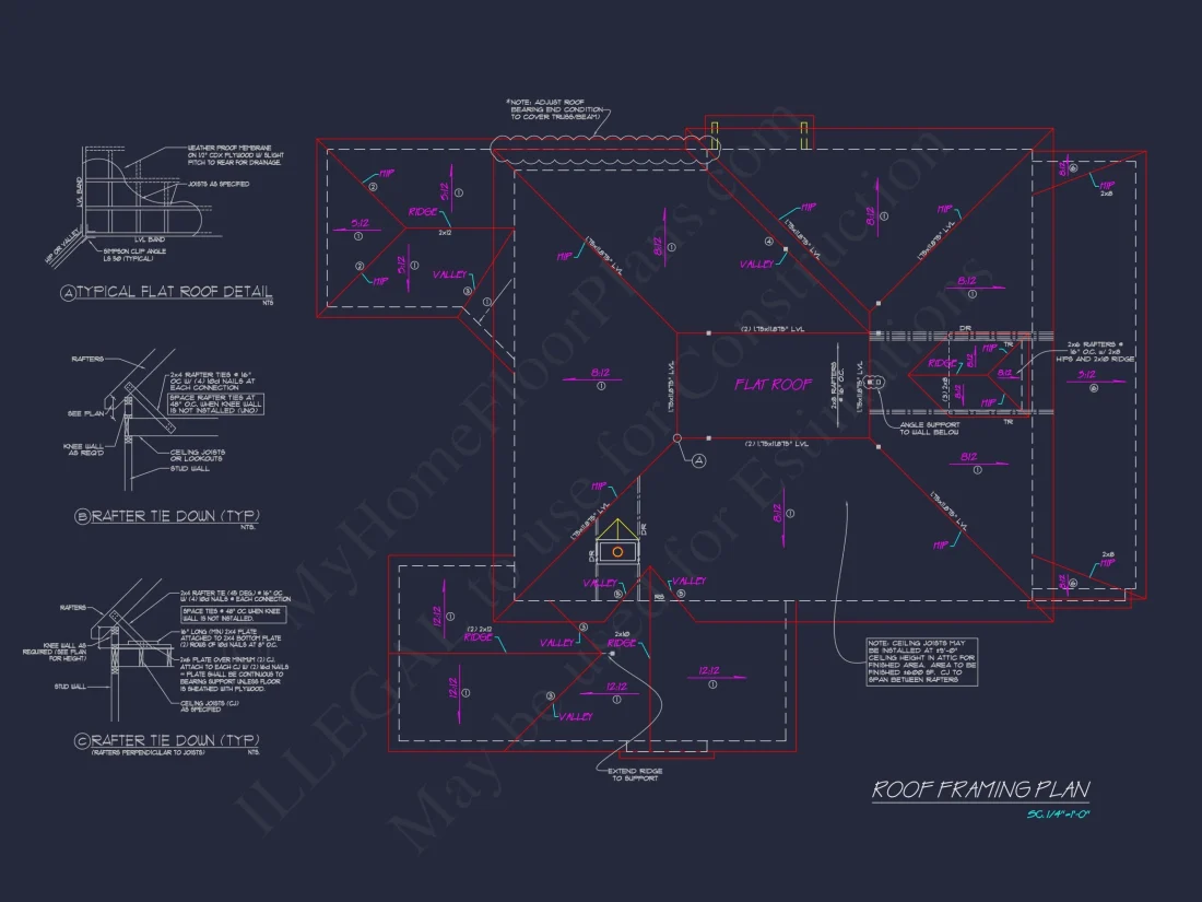 Traditional Farmhouse house Plan w/Basement & Garage - 6, 341 SqFt