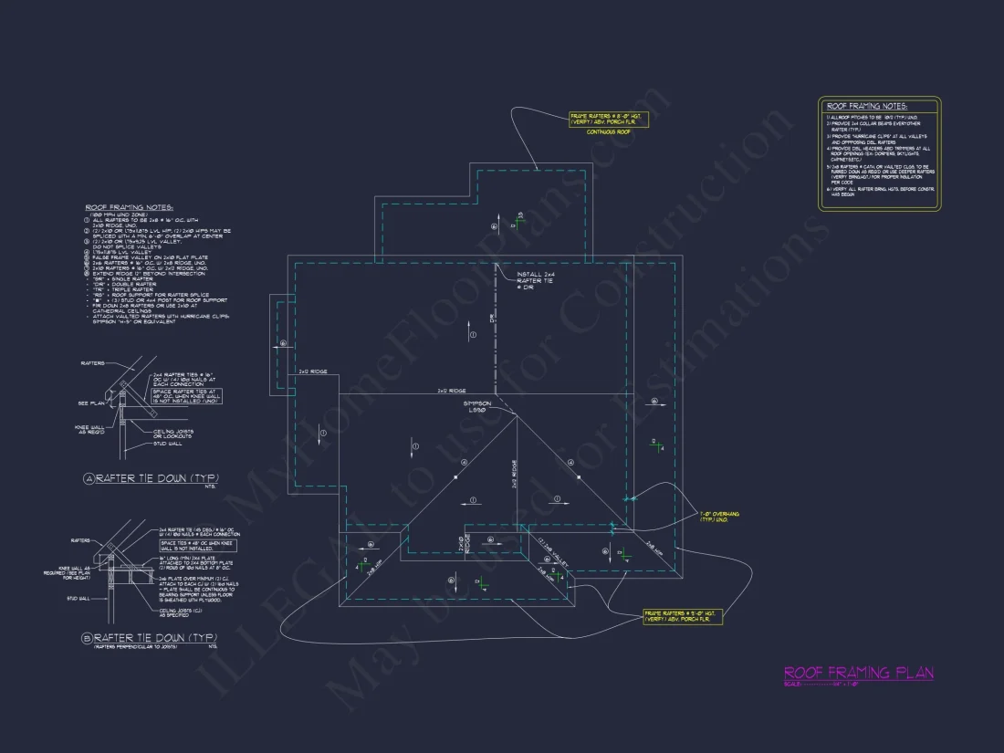 Elegant 5-Bedroom house Floor Plan with Colonial Designs
