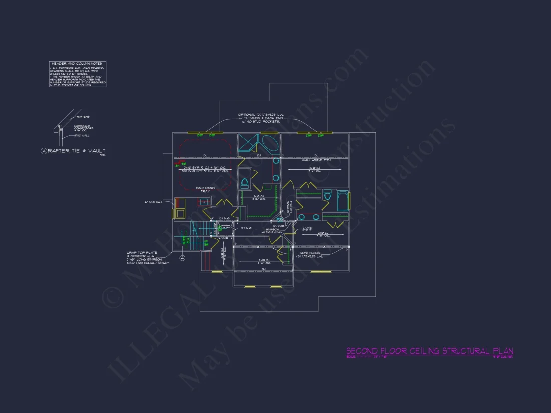 Elegant 5-Bedroom house Floor Plan with Colonial Designs