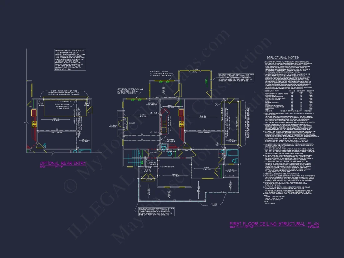 Elegant 5-Bedroom house Floor Plan with Colonial Designs