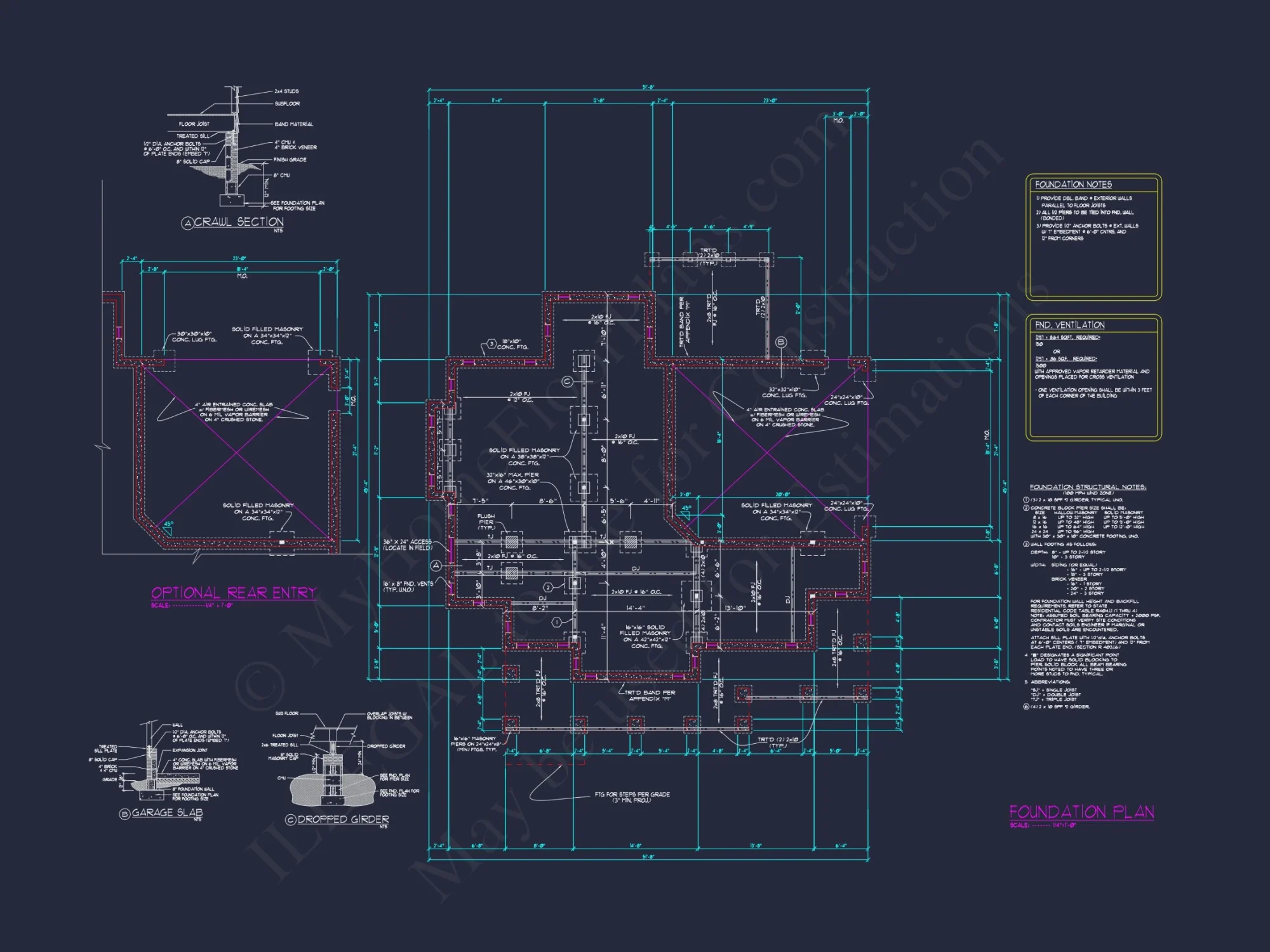 Elegant 5-Bedroom house Floor Plan with Colonial Designs