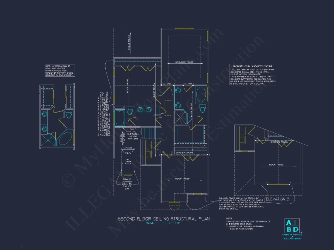 Efficient house Plan CAD Blueprint for Traditional Designs