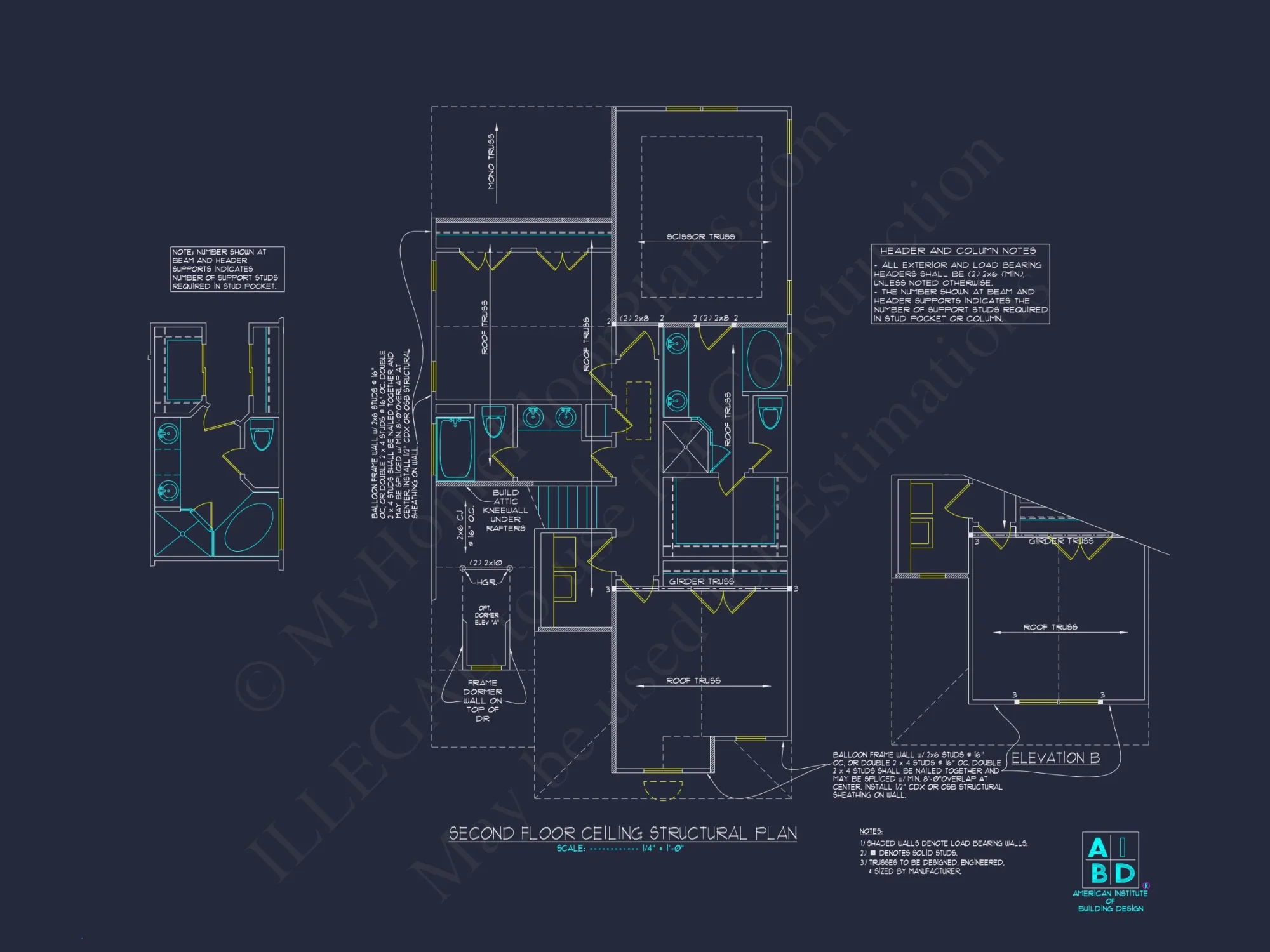 Efficient house Plan CAD Blueprint for Traditional Designs