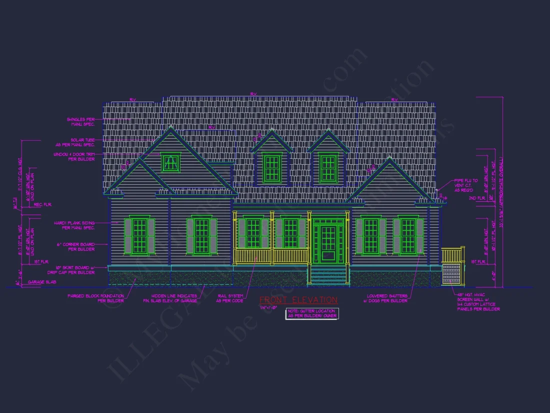 Elegant house Plan with CAD Designs and Floor Blueprint