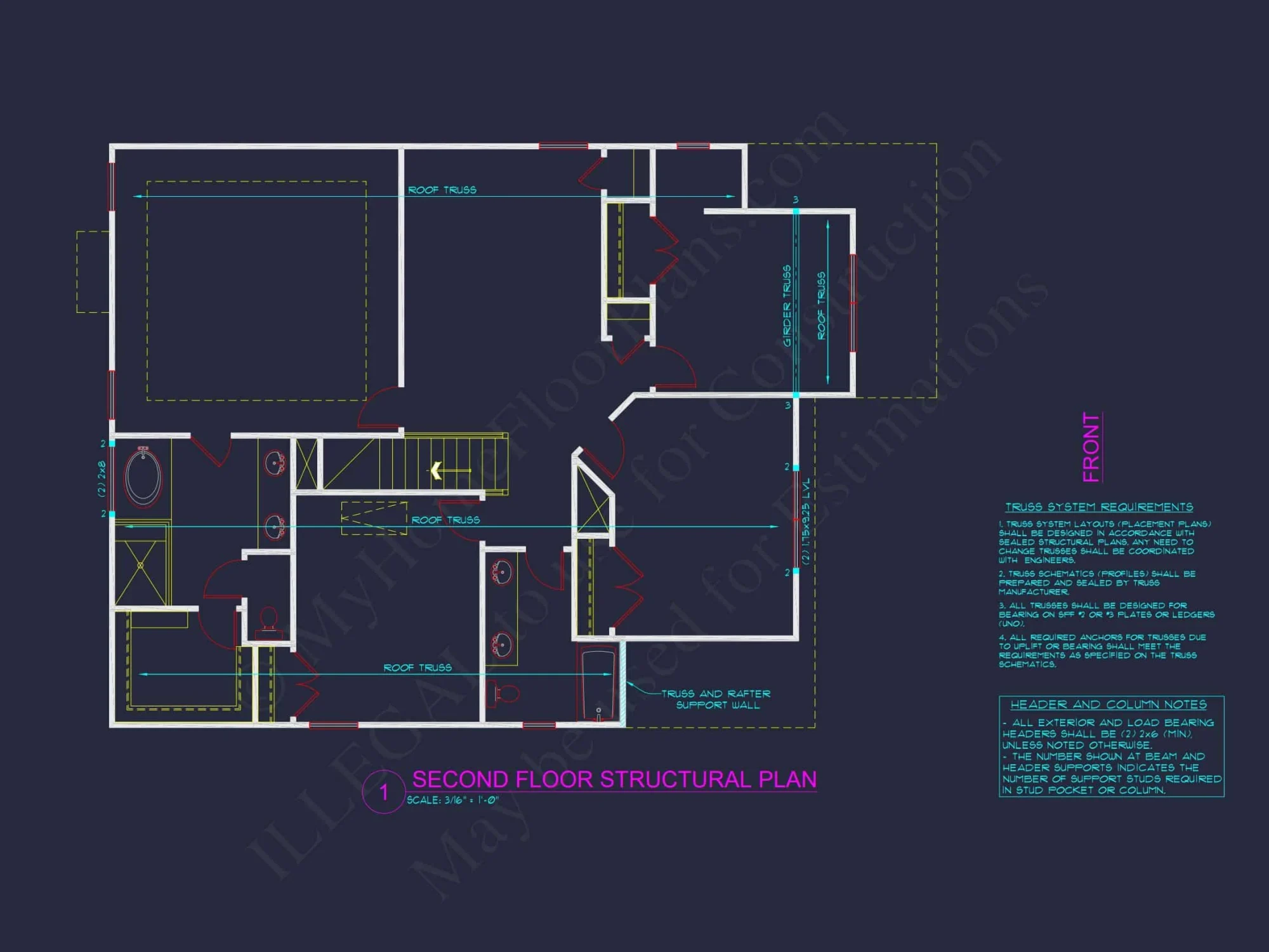 Modern Suburban house Plan with CAD-Blueprint Designs
