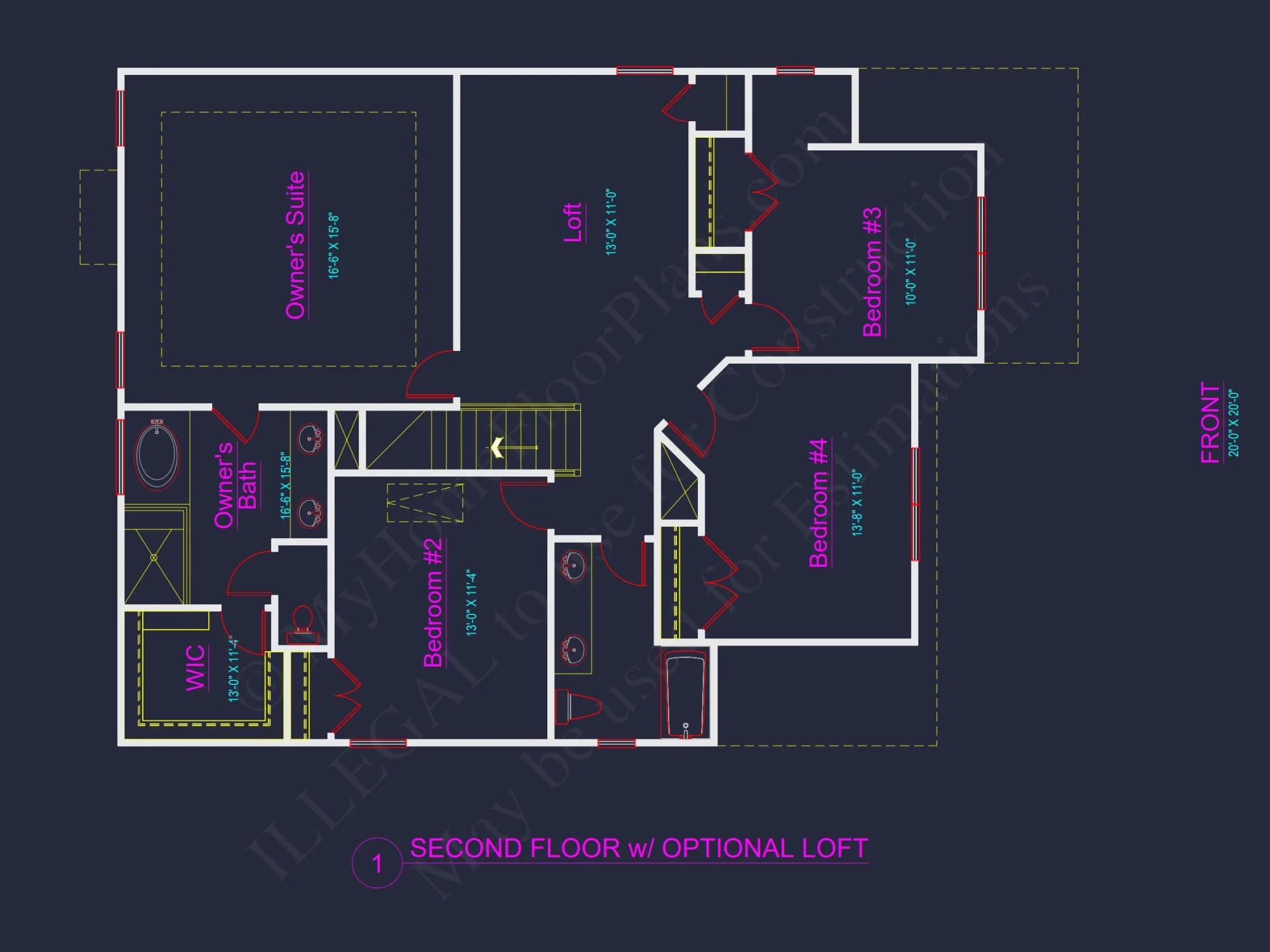 Modern Suburban house Plan with CAD-Blueprint Designs