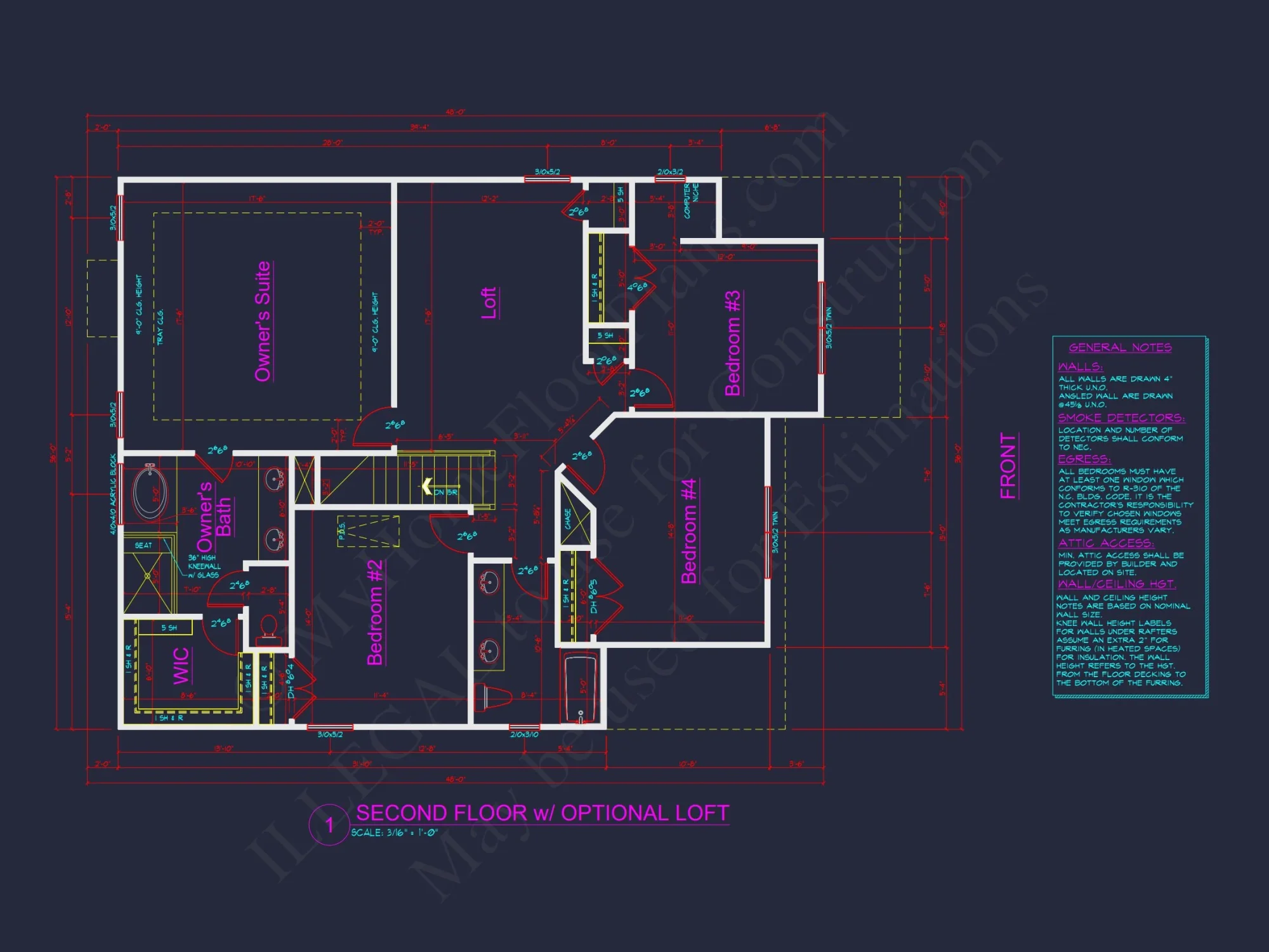 Modern Suburban house Plan with CAD-Blueprint Designs