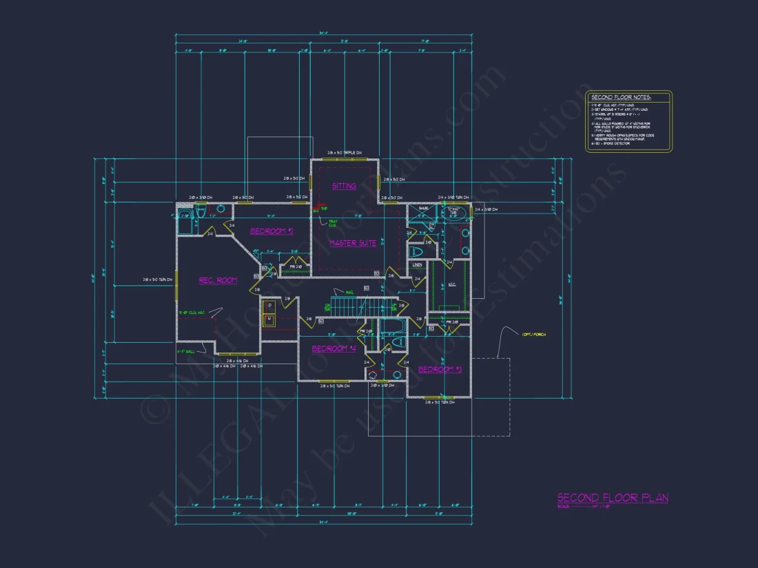 Stylish house Floor Plans with CAD Designs & 2-Car Garage