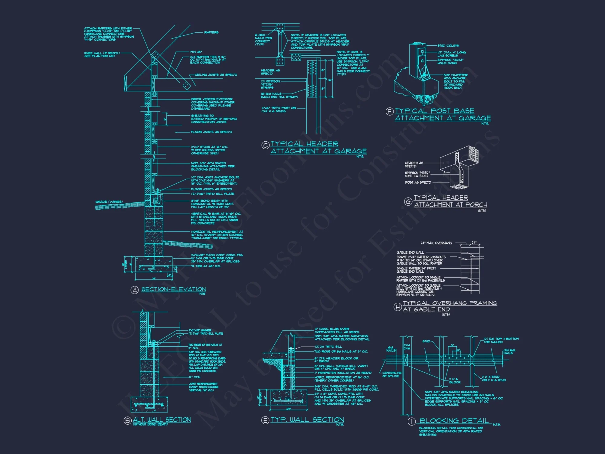 Explore a Classic 2-Story house Design with Detailed CAD Blueprint