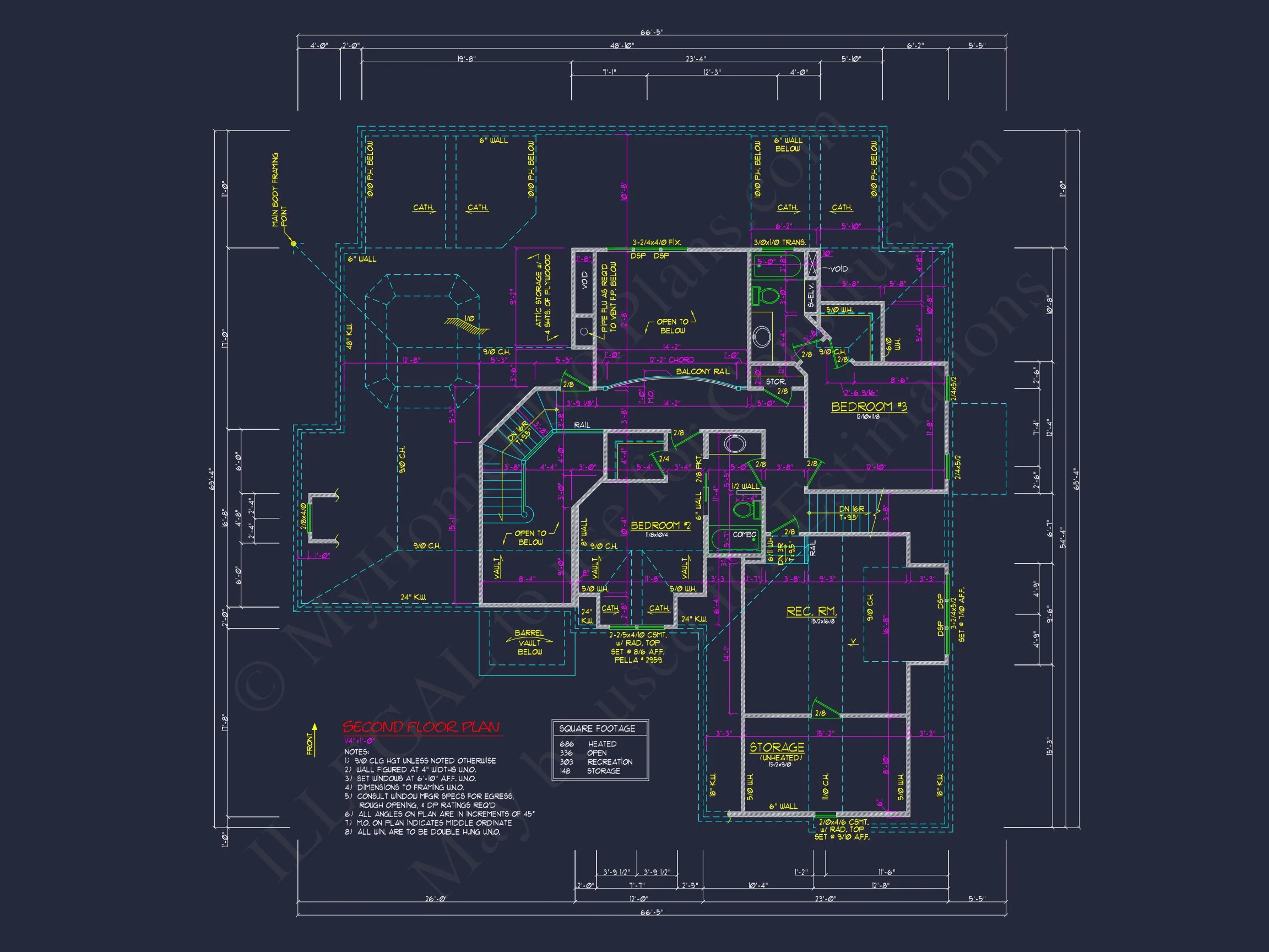 10-1296 HOUSE PLAN - French Country Craftsman House Plan – 3 Beds, 3.5 Baths, 3,385 Sq Ft 13 Explore a Classic 2-Story house Design with Detailed CAD Blueprint