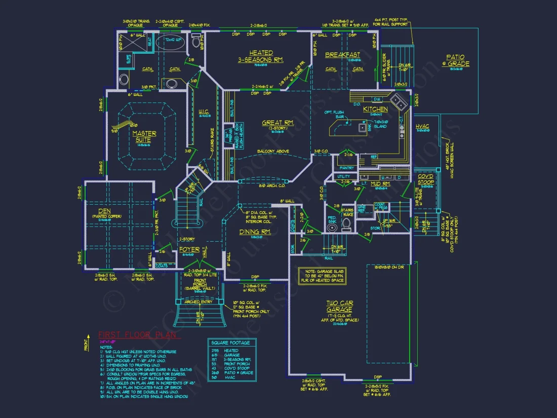 Explore a Classic 2-Story house Design with Detailed CAD Blueprint