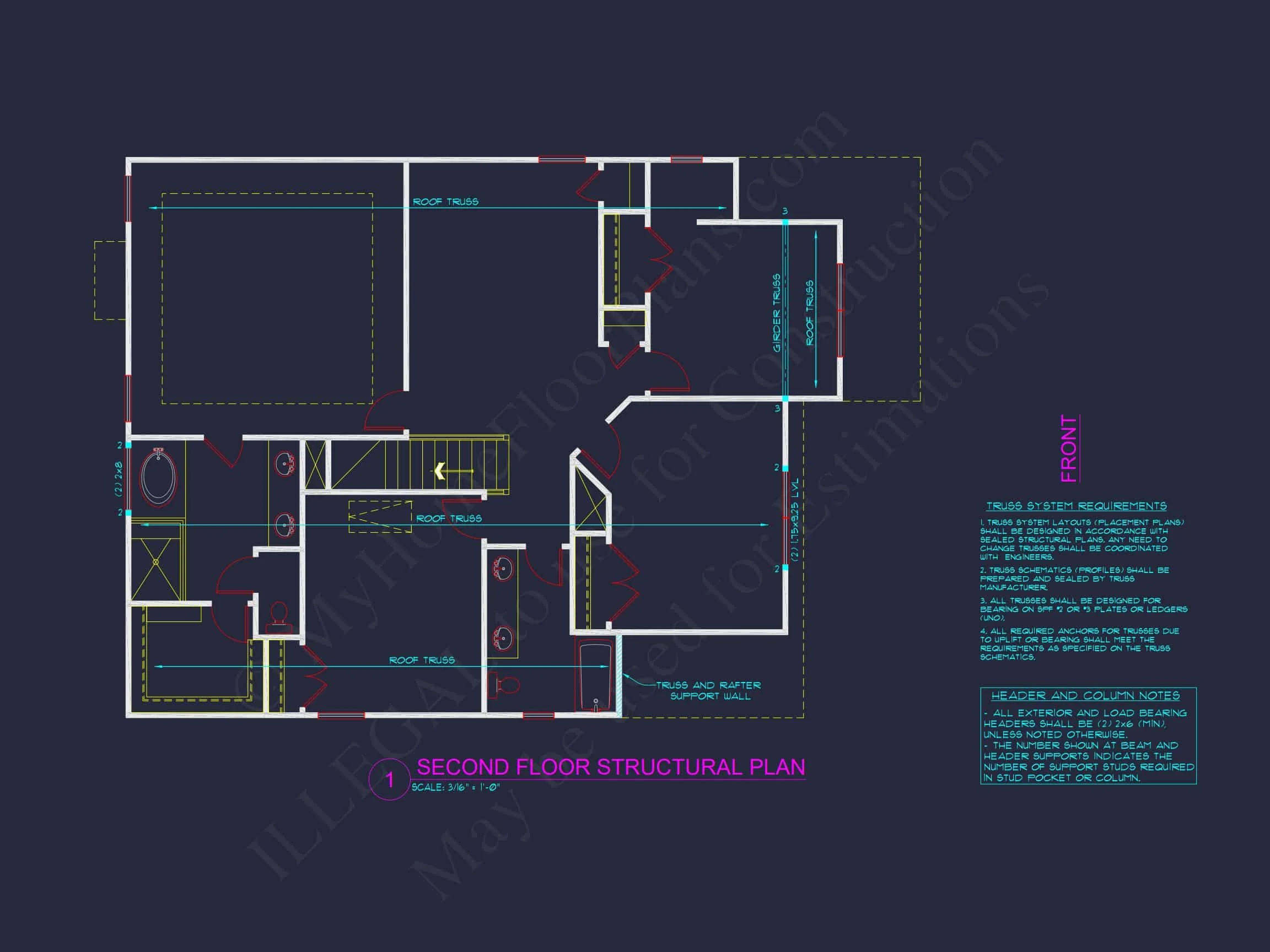 10-1282 HOUSE PLAN - Traditional Colonial Revival Suburban House Plan – 4 Beds, 2,575 Sq Ft, 2 Stories 11 Modern Suburban house Plan with Craftsman CAD Designs