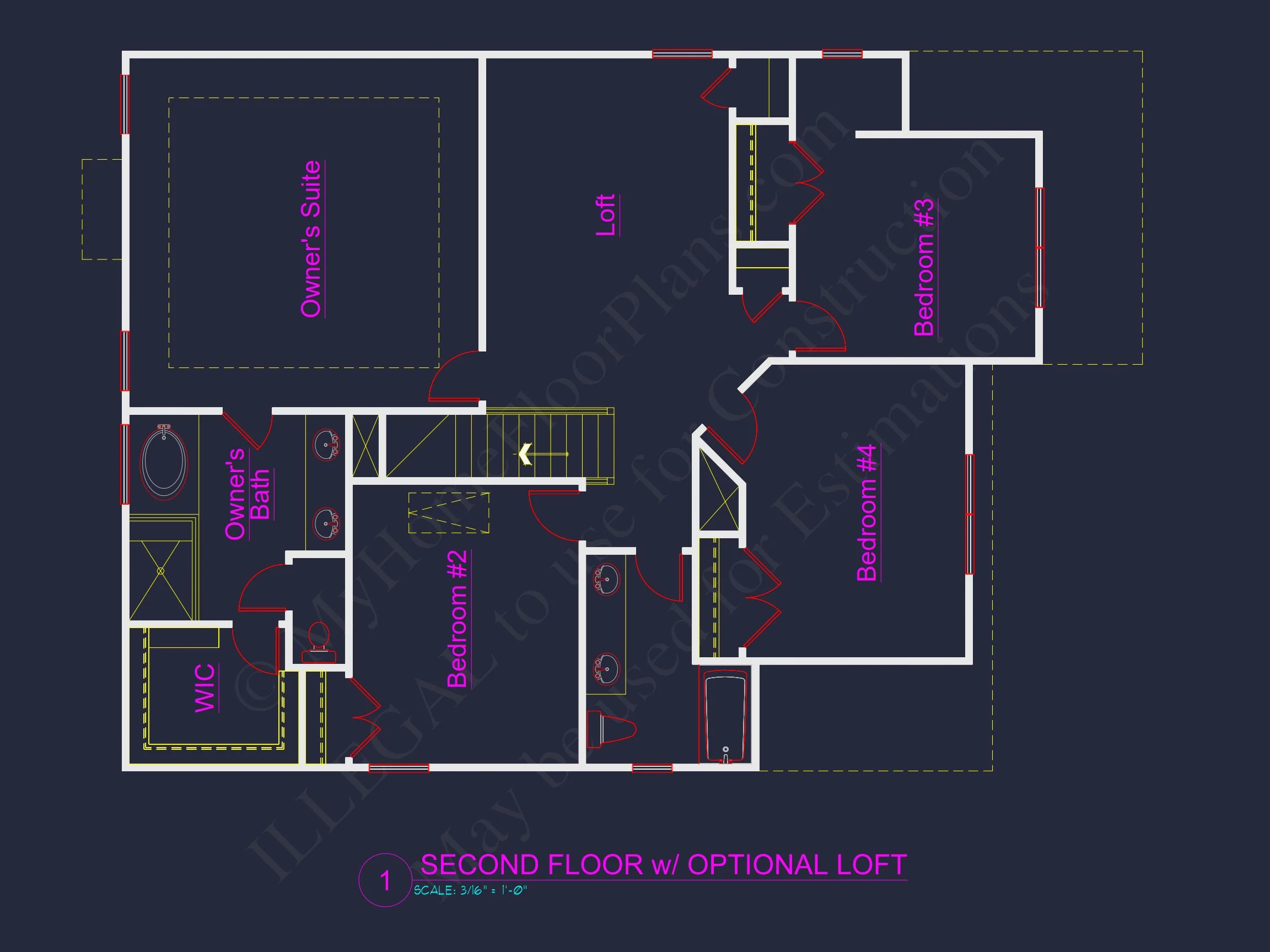 10-1282 HOUSE PLAN - Traditional Colonial Revival Suburban House Plan – 4 Beds, 2,575 Sq Ft, 2 Stories 7 Modern Suburban house Plan with Craftsman CAD Designs