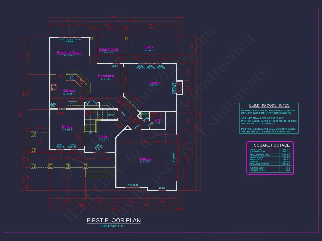 Spacious Craftsman house Plan with CAD Blueprints & Designs