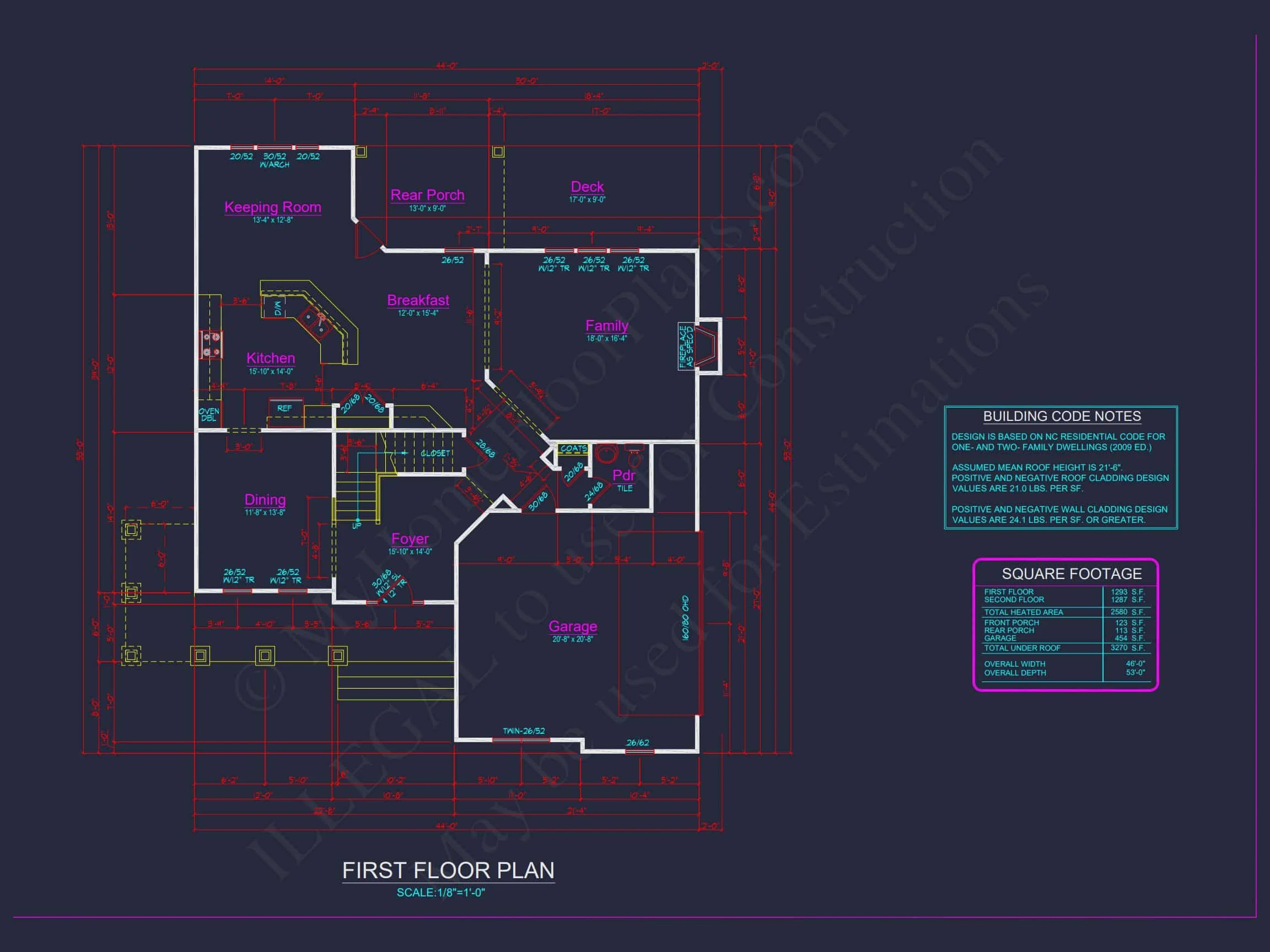 10-1276 HOUSE PLAN - European Craftsman House Plan – 3 Beds, 2,580 Sq Ft, Stone & Board-and-Batten Design 43 Spacious Craftsman house Plan with CAD Blueprints & Designs