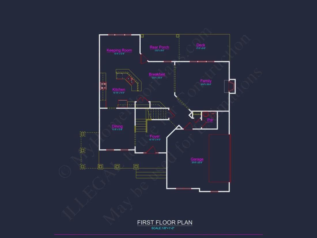Spacious Craftsman house Plan with CAD Blueprints & Designs