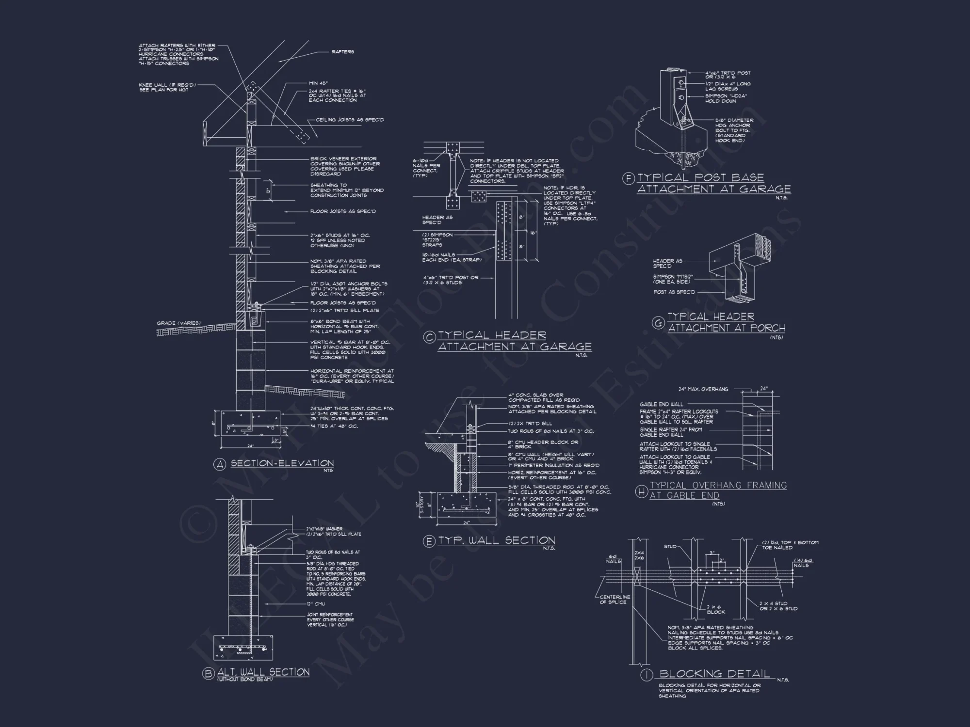 Elegant house Plan with 1.5 Floors, CAD Designs & Blueprints
