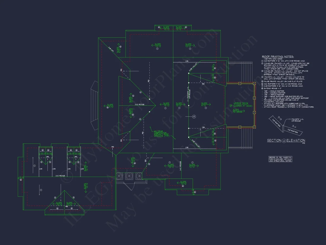 Elegant house Plan with 1.5 Floors, CAD Designs & Blueprints