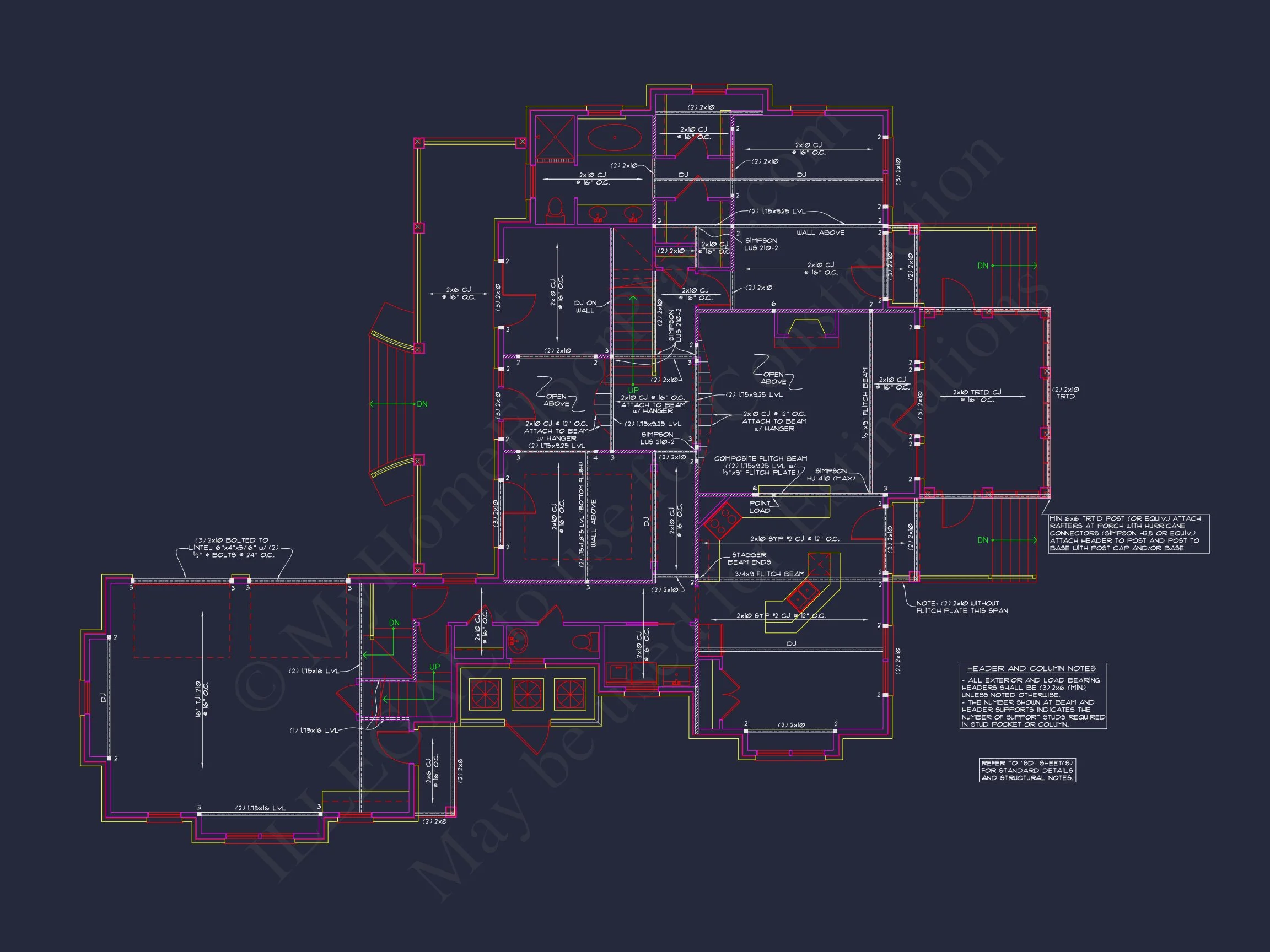 10-1275 HOUSE PLAN - Traditional Farmhouse House Plan – 3 Bed, 1.5 Story with Bonus Room 14 Elegant house Plan with 1.5 Floors, CAD Designs & Blueprints