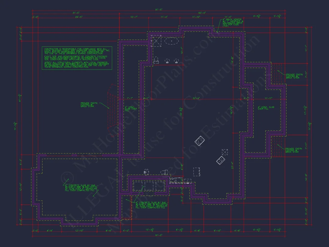 Elegant house Plan with 1.5 Floors, CAD Designs & Blueprints